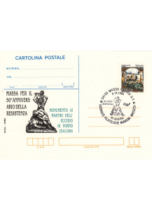 1994 cartolina postale soprastampata IPZS Massa eccidio di Forno con annullo speciale